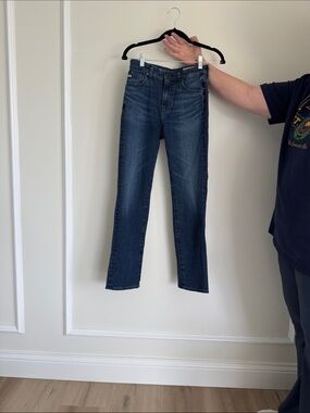 Ag Adriano Goldschmied Dark Blue Straight Leg Jeans